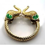 vintage david webb 18k jeweled elephant bracelet