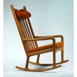 vintage hans wegner teak rocking chair