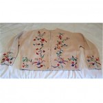 vintage helen bond carruthers embroidered sweater