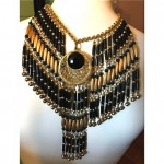 vintage lisner bib necklace