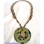 vintage margot de taxco sterling enamel necklace