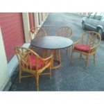 vintage mcguire bamboo dinette set