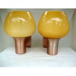 vintage mid-century holmegaard glass wall lights