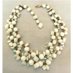 vintage mid-century laguna crystal bead necklace