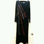 vintage moschino text maxi dress