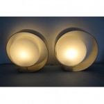 vintage pair 1970s pierre cardin laurel lamps