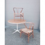 vintage pair original 1949 hans wegner for carl hansen wishbone chairs