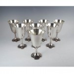 vintage set wakefield-scearce sterling silver goblets