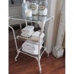 vintage shabby chic metal stand