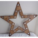 vintage sheet metal star