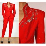 vintage studded pantsuit