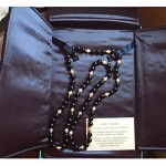 vintage tiffany black onyx and pearl necklace