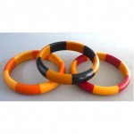 vintage trio bakelite bracelets