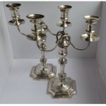 antique 1899 victorian solid sterling candelabra