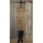 antique french cane wood mannequin