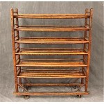 antique oak baker's rack