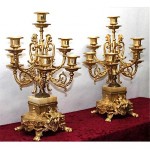 antique pair candelabra