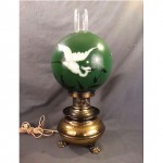 antique victorian banquet lamp