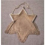 vintage 1920s flapper star shaped mesh purse