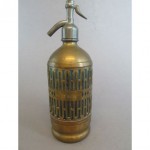 vintage 1920s french brass seltzer bottle siphon