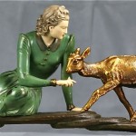 vintage 1920s menneville sculpture