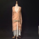 vintage 1920s silk crepe and lace dress