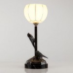 vintage 1930s french sculptural bird lamp