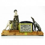 vintage 1930s french uriano mantel clock