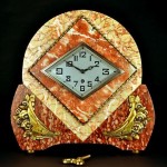 vintage 1930s marti marble mantel clock