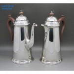 vintage 1934 adie brothers solid sterling cafe au lait set