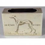 vintage 1939 mick the miller solid silver matchbox holder