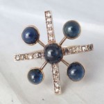 vintage 1948 sapphire diamond ring