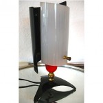 vintage 1960s french perspex table lamp