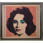 vintage 1965 andy warhol liz taylor lithograph poster