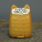 vintage 1965 lisa larson small cat figure