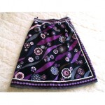 vintage 1980s pucci silk velvet skirt