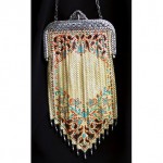 vintage art deco mandalian mesh purse