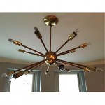 vintage atomic brass sputnik chandelier