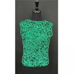 vintage beaded sequin evening top