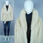 vintage belted mink coat