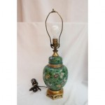 vintage chinese cloisonne ginger jar lamp