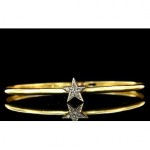 vintage diamond star bangle bracelet