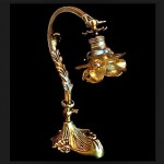 vintage french art nouveau lamp