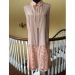 vintage french silk flapper dress