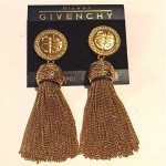 vintage givenchy tassel earrings