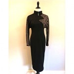 vintage lillie rubin studded wool dress