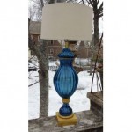 vintage marbro glass lamp