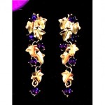 vintage matsumoto for trifari grape earrings