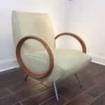 vintage modernist italian lounge chair