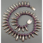 vintage mexican amethyst necklace